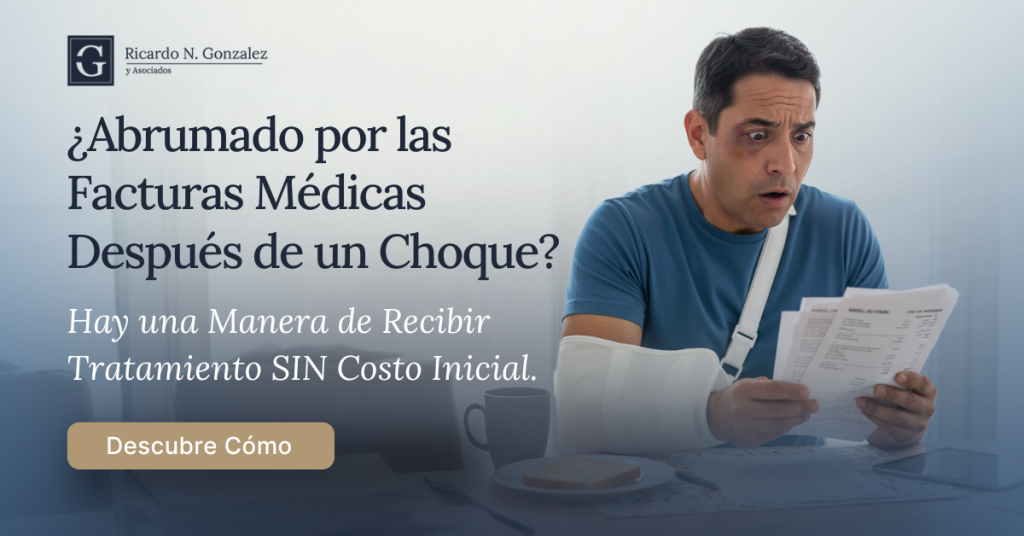 ¿Quién paga mis facturas médicas después de un accidente de auto en Houston?